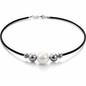 Chic Black and Silver Choker Necklace